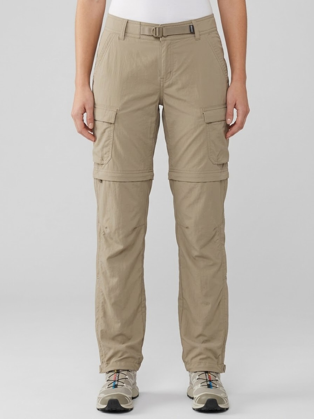 REI Co-Op Sahara Convertible Hiking Cargo Pants Tan Womens Size 2 (Fits Medium)